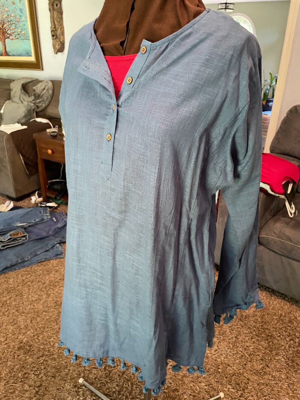 Embellish womens top